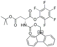 FMOC-D-ASP(OTBU)-OPFP 结构式