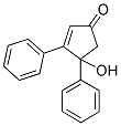 4-HYDROXY-3,4-DIPHENYL-CYCLOPENT-2-ENONE 结构式