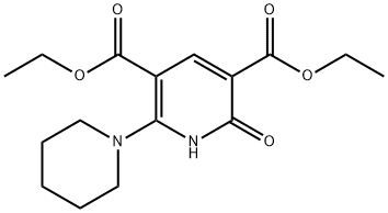 DIETHYL 2-OXO-6-PIPERIDINO-1,2-DIHYDRO-3,5-PYRIDINEDICARBOXYLATE 结构式