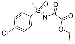 ETHYL 2-([1-(4-CHLOROPHENYL)-1-METHYL-1-OXO-LAMBDA6-SULFANYLIDENE]AMINO)-2-OXOACETATE 结构式