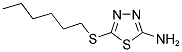 5-HEXYLSULFANYL-[1,3,4]THIADIAZOL-2-YLAMINE 结构式