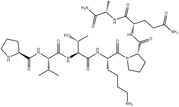 SORBIN (147-153) AMIDE (PORCINE) TRIFLUOROACETATE SALT 结构式