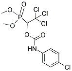 DIMETHYL (2,2,2-TRICHLORO-1-([(4-CHLOROANILINO)CARBONYL]OXY)ETHYL)PHOSPHONATE 结构式