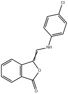 3-[(4-CHLOROANILINO)METHYLENE]-2-BENZOFURAN-1(3H)-ONE 结构式