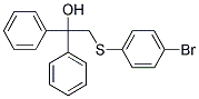 2-[(4-BROMOPHENYL)SULFANYL]-1,1-DIPHENYL-1-ETHANOL 结构式