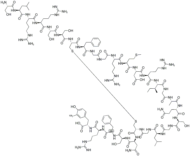 (3-[125I]IODOTYROSYL28)ALPHA-ATRIAL NATRIURETIC PEPTIDE, HUMAN 结构式