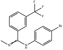 N-(4-BROMOPHENYL)-N'-METHYL-3-(TRIFLUOROMETHYL)BENZENECARBOXIMIDAMIDE 结构式