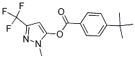 1-METHYL-3-(TRIFLUOROMETHYL)-1H-PYRAZOL-5-YL 4-(TERT-BUTYL)BENZOATE 结构式