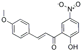 1-(2-Hydroxy-5-nitrophenyl)-3-(4-methoxyphenyl)prop-2-en-1-one 结构式