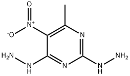 2,4-DIHYDRAZINO-5-NITRO-6-METHYLPYRIMIDINE 结构式