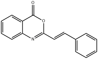 2-STYRYL-4H-3,1-BENZOXAZIN-4-ONE 结构式
