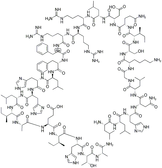 [ASN10, LEU11] HYPERCALCEMIA OF MALIGNANCY FACTOR [ASN10, LEU11] (7-34) AMIDE (HUMAN) 结构式