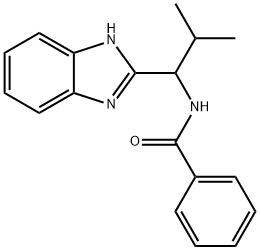 N-[1-(1H-1,3-Benzimidazol-2-yl)-2-methylpropyl]benzenecarboxamide 结构式