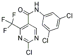 N5-(3,5-DICHLOROPHENYL)-2-CHLORO-4-(TRIFLUOROMETHYL)PYRIMIDINE-5-CARBOXAMIDE 结构式