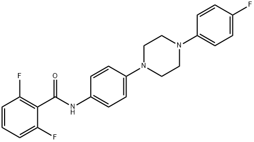 2,6-DIFLUORO-N-(4-[4-(4-FLUOROPHENYL)PIPERAZINO]PHENYL)BENZENECARBOXAMIDE 结构式