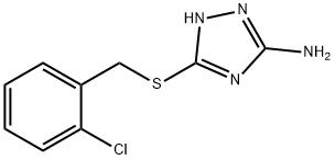 3-[(2-氯苄基)硫代]-1H-1,2,4-三唑-5-胺 结构式