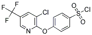 4-{[3-CHLORO-5-(TRIFLUOROMETHYL)-2-PYRIDINYL]-OXY}BENZENESULFONOYL CHLORIDE 结构式