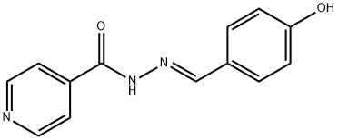N'-(4-HYDROXYBENZYLIDENE)ISONICOTINOHYDRAZIDE 结构式