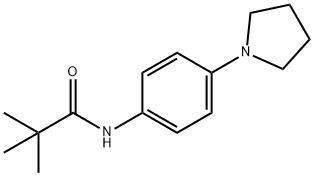 2,2-DIMETHYL-N-[4-(1-PYRROLIDINYL)PHENYL]PROPANAMIDE 结构式