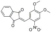 2-((4,5-DIMETHOXY-2-NITROPHENYL)METHYLENE)INDANE-1,3-DIONE 结构式