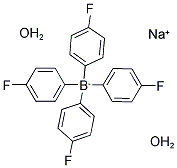 四(4-氟苯基)硼酸钠 二水 结构式