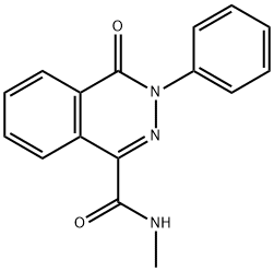 N-METHYL-4-OXO-3-PHENYL-3,4-DIHYDRO-1-PHTHALAZINECARBOXAMIDE 结构式