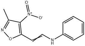 N-[2-(3-METHYL-4-NITRO-5-ISOXAZOLYL)VINYL]-N-PHENYLAMINE 结构式