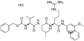 Z-VAL-LEU-ARG-4M-BETANA HCL 结构式