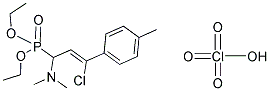 DIETHYL [3-CHLORO-1-(DIMETHYLAMINO)-3-(4-METHYLPHENYL)ALLYL]PHOSPHONATE PERCHLORATE 结构式