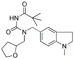 N-(TERT-BUTYLCARBONYL)-N'-[(2,3-DIHYDRO-1-METHYLINDOL-5-YL)METHYL]-N'-(TETRAHYDROFURFURYL)UREA 结构式