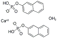 2-NAPHTHYL PHOSPHATE, CALCIUM SALT HYDRATE 结构式