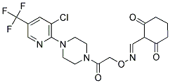 2,6-DIOXOCYCLOHEXANECARBALDEHYDE O-(2-(4-[3-CHLORO-5-(TRIFLUOROMETHYL)-2-PYRIDINYL]PIPERAZINO)-2-OXOETHYL)OXIME 结构式