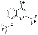 4-HYDROXY-8-(TRIFLUOROMETHOXY)-2-(TRIFLUOROMETHYL)QUINOLINE 结构式