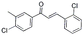 1-(4-CHLORO-3-METHYLPHENYL)-3-(2-CHLOROPHENYL)PROP-2-EN-1-ONE 结构式