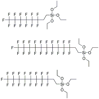 (1H,1H,2H,2H-Perfluoroalkyl)triethoxysilanes 结构式