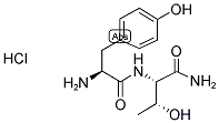 H-TYR-THR-NH2 · HCL 结构式