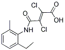 2,3-DICHLORO-4-(2-ETHYL-6-METHYLANILINO)-4-OXOBUT-2-ENOIC ACID 结构式