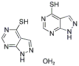 1H-PYRAZOLO[3,4-D]PYRIMIDINE-4-THIOL HEMIHYDRATE 结构式