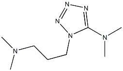 1-[3-(DIMETHYLAMINO)PROPYL]-N,N-DIMETHYL-1H-1,2,3,4-TETRAAZOL-5-AMINE 结构式