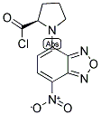 (R)-(+)-4-硝基-7-(2-氯甲酰四氢吡咯基)-2,1,3-苯并恶二唑[用于旋光纯度测定的高效液相色谱标记试剂] 结构式