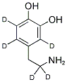 DOPAMINE HCL (RING-D3, 2,2-D2) 结构式