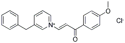 3-(3-BENZYLPYRIDINIUM-1-YL)-1-(4-METHOXYPHENYL)PROP-2-EN-1-ONE CHLORIDE 结构式