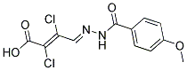 2,3-DICHLORO-4-[2-(4-METHOXYBENZOYL)HYDRAZONO]BUT-2-ENOIC ACID 结构式