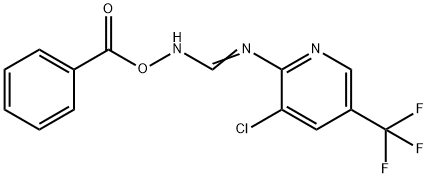 N'-(BENZOYLOXY)-3-CHLORO-5-(TRIFLUOROMETHYL)-2-PYRIDINECARBOXIMIDAMIDE 结构式