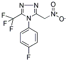 4-(4-FLUOROPHENYL)-3-(NITROMETHYL)-5-(TRIFLUOROMETHYL)-4H-1,2,4-TRIAZOLE 结构式