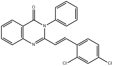 2-(2,4-DICHLOROSTYRYL)-3-PHENYL-4(3H)-QUINAZOLINONE 结构式