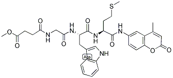 MEOSUC-GLY-TRP-MET-AMC 结构式