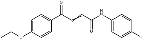 4-(4-ETHOXYPHENYL)-N-(4-FLUOROPHENYL)-4-OXO-2-BUTENAMIDE 结构式