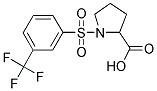 1-([3-(TRIFLUOROMETHYL)PHENYL]SULFONYL)-2-PYRROLIDINECARBOXYLIC ACID 结构式