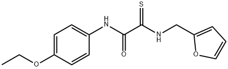 N-(4-ETHOXYPHENYL)-2-[(2-FURYLMETHYL)AMINO]-2-THIOXOACETAMIDE 结构式